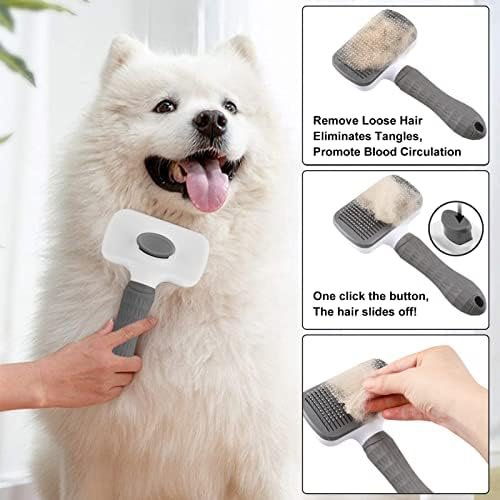 Self-Cleaning Pet Grooming Brush, Slicker Brush for Dogs & Cats, Shedding & Massage - Image 7
