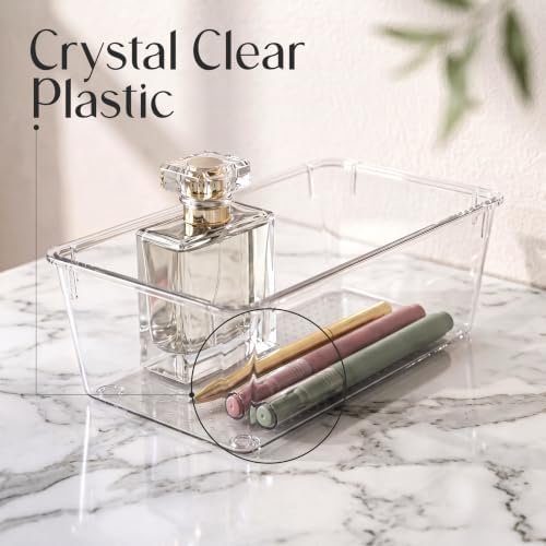 Clear Makeup Drawer Organiser Set, 25-Piece Vanity Storage Bins - Image 3