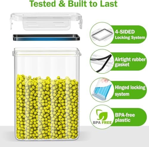 Airtight Food Storage Containers, 24 Pack, BPA-Free Pantry Organisers with Labels - Image 4